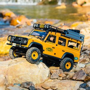 Crawler & Scale 1/10 Land Rover Defender 110 Fcx10 Scaler Artr Kit - Yellow