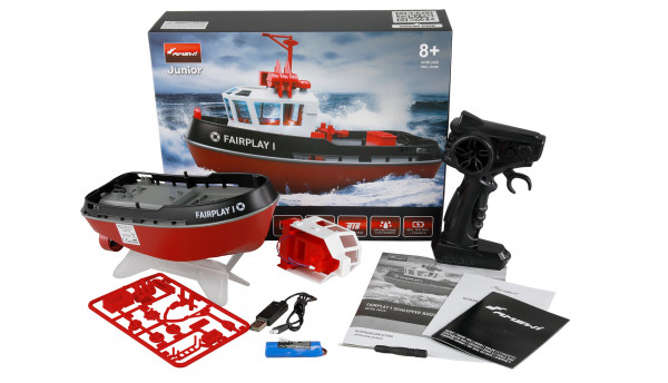 Bateau De Travail Fairplay I Remorqueur Bateau 1:72 Noir