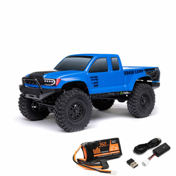 4x4 1/24 Scx24 Base Camp 4x4 Brushed Rock Crawler