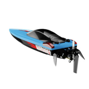 Bateau Rc Udi R/c Mosasaurus 42cm 2.4g Bateau Rc à Grande Vitesse Sans Balais Bleu