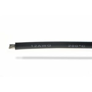 Câbles Silicone Fil Silicone 12awg Noir - 1m