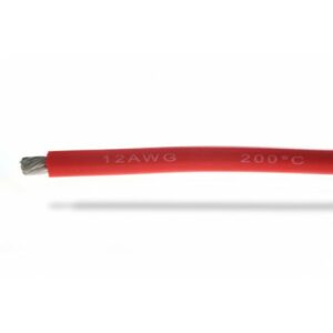 Câbles Silicone Fil Silicone 12awg Rouge - 1m