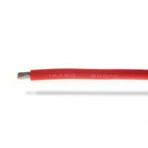 Fil silicone 14AWG (2,12mm²) rouge - 1m