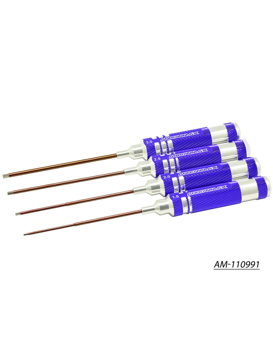 clé allen Set 1.5, 2.0, 2.5 & 3.0 X 120MM - 4-Teilig.