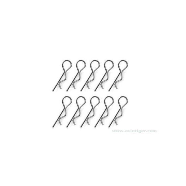 CLIPS CARRO 1/10 Rouge plié a 45° S10