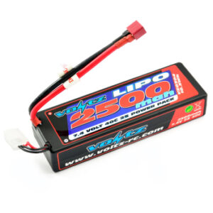 Accus Lipo Hard Case Voltz 2500mah 2s 7.4v 40c Pack De Batterie Lipo À Étuir Rigide
