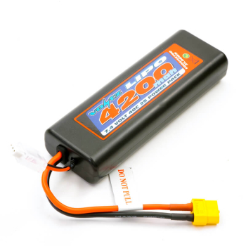 VOLTZ 4200mah BOÎTIER ROND/OVALE 2S 40C 7.4V LIPO STICK PACK - XT60