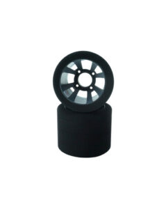 Accessoires Pneus Pancar 1/10 Arriere 35 Shore Sur Jantes Noires - Hot Race
