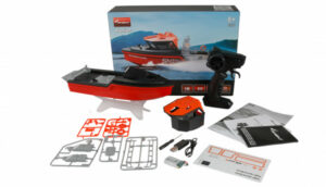 Bateau De Travail Canot De Sauvetage Jet Drive 320mm Noir/rouge