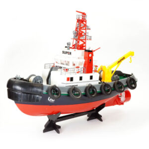 Bateau De Travail Tug Work Boat 5ch 2.4ghz Avec Fonction De Tuyau À Eau