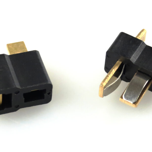 Connectique T-connecteur Et Prise Noir 1 Paire