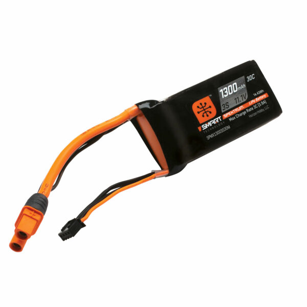 Accus Lipo Soft Case Lipo Spektrum 11.1v 1300mah 3s 30c Smart Lipo Batterie : Ic3