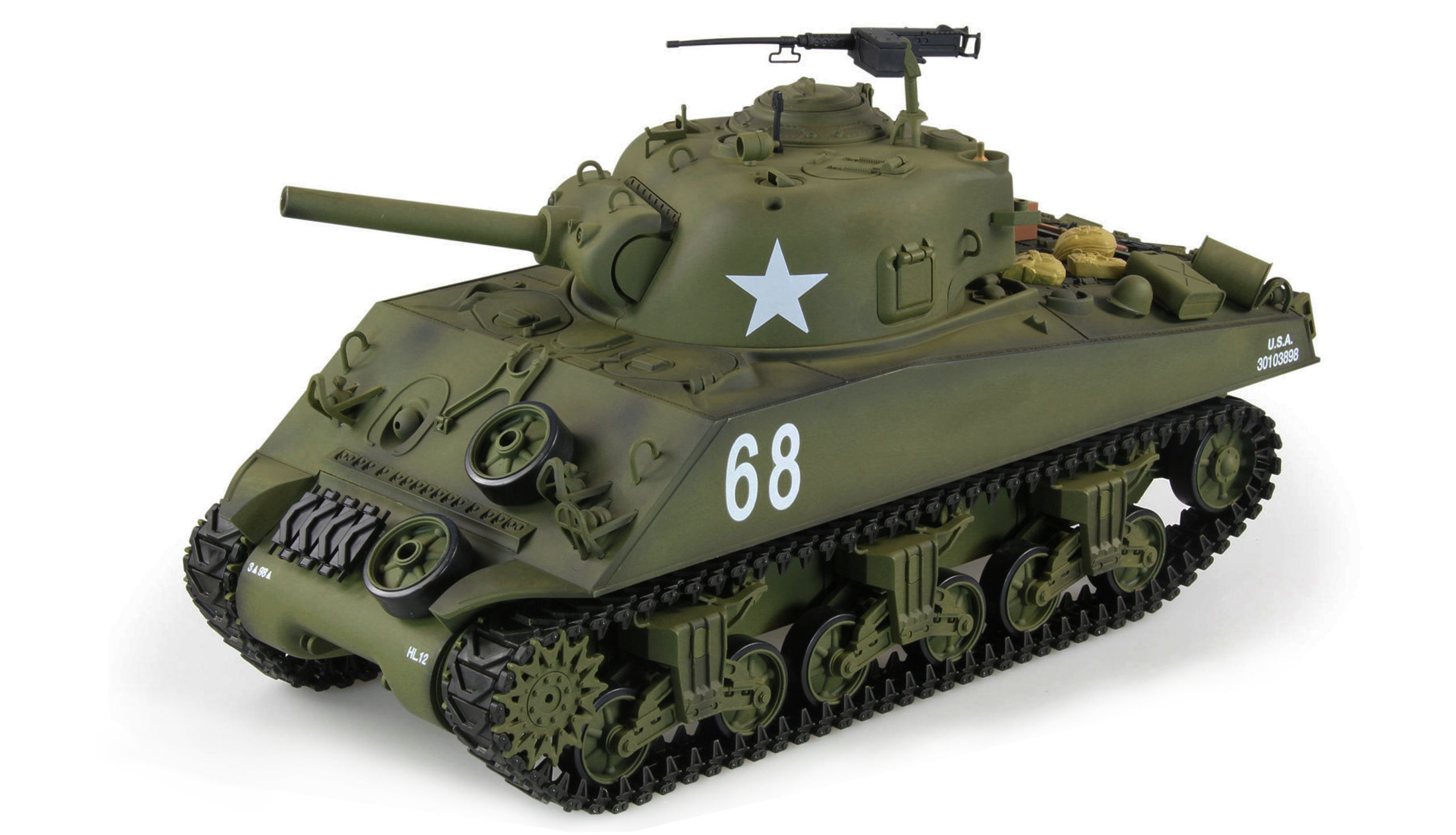 CHAR M4A3 SHERMAN 1:16 LIGNE AVANCÉE IR/BB
